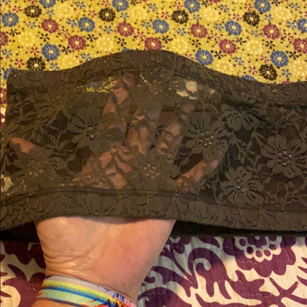 Grey lace bandeau by Zenana outfitters size small - Picture 2 of 5